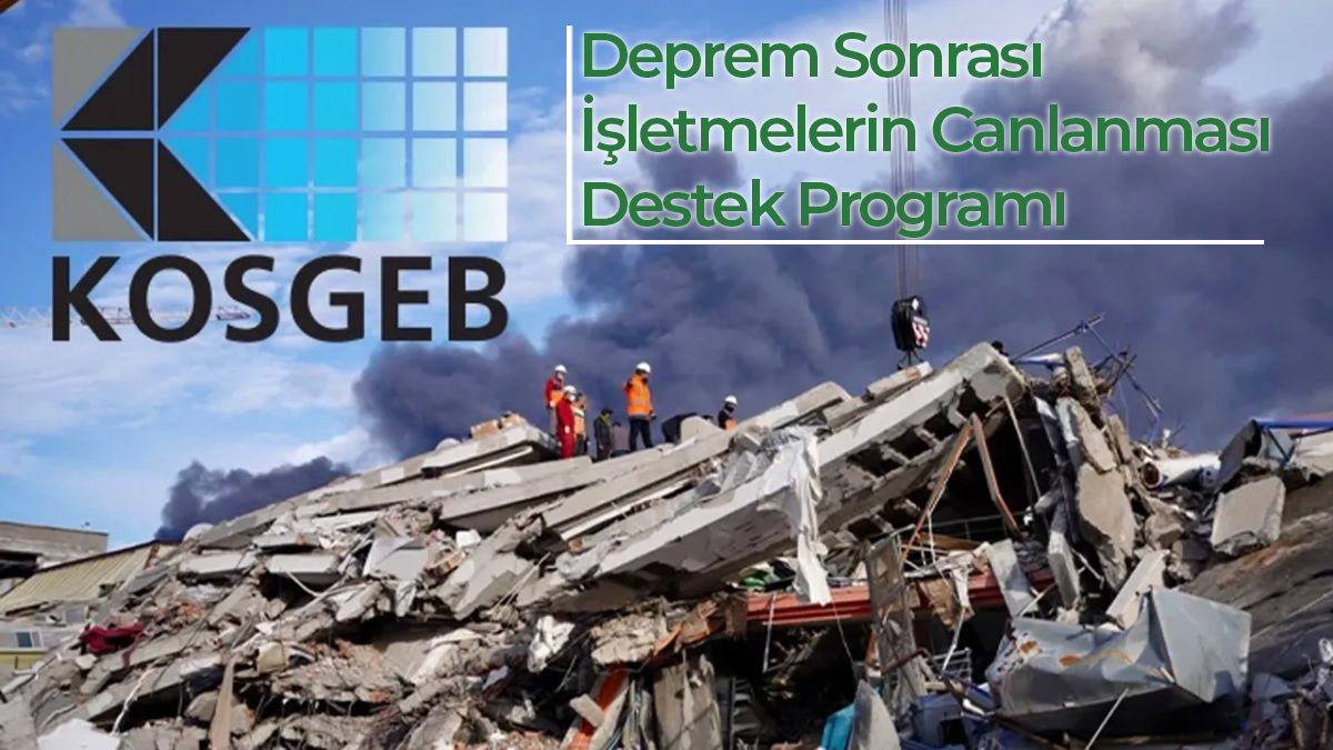 Deprem Sonrası İşletmelerin Canlanması Desteği Hakkında Her Şey